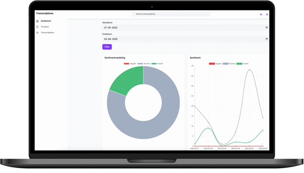 AI Transcriptie Management Tool header